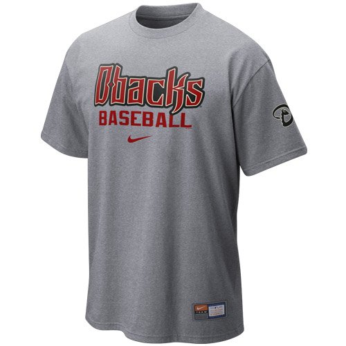 Nike Arizona Diamondbacks Ash MLB Practice T-shirt