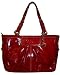 Coach Purse Handbag 13761 Patent Leather Pleated East West Gallon Tote