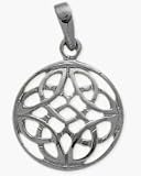 Genuine Sterling Silver Celtic Knot Design Pendant with chain