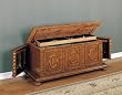 Woodland Oak Jewelry Storage Cedar Chest with self-rising tray By Powell Furniture