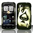 TMobile HTC Sensation 4G Accessory - Ace of Spade Skull Protective Hard Case Phone Cover Design + Free Magic Soil Crystal Gift