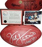 Jack Lambert Autographed Wilson NFL Game Football with HOF 90 Inscription