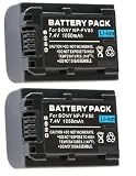 NEEWER® Two (2) Rechargeable NP-FV50 Replacement Batteries Battery for Sony NP-FV30, NP-FV40, NP-FV50, DCR-SR15, DCR-SR21, DCR-SR68, DCR-SR88, DCR-SX15, DCR-SX21, DCR-SX44, DCR-SX45, DCR-SX63, DCR-SX65, DCR-SX83, DCR-SX85, HDR-CX105, HDR-CX110, HDR-CX115, HDR-CX130, HDR-CX150, HDR-CX155, HDR-CX160, HDR-CX300, HDR-CX305, HDR-CX350V, HDR-CX360, HDR-CX520V, HDR-CX550V, HDR-CX560, HDR-CX700, HDR-PJ10, HDR-PJ30, HDR-PJ50, HDR-XR150, HDR-XR155, HDR-XR160, HDR-XR350V, HDR-XR550V