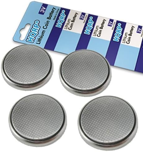 HQRP 4-Pack Coin Lithium Battery for Fiat 500 500Ñ 500E Abarth 2012 2013 2014 Remote Keyless Entry Transmitter With Mechanical Key + Coaster
