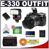 Olympus Evolt E330 7.5MP Digital SLR Camera + Olympus 14-45mm Zuiko Lens + Olympus FL-36 Flash + Transcend 4GB 120X CompactFlash Card + Spare Replacement Battery for Olympus BLM-1 + Cameta Incognito 1000 Deluxe SLR Gadget Bag (fits E300, E330, E410, E500 & E510)