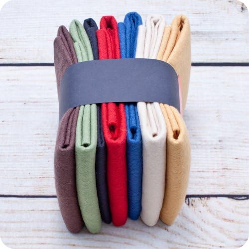 National Nonwoven Homespun Fat Quarters 100% Wool Felt-7 colors