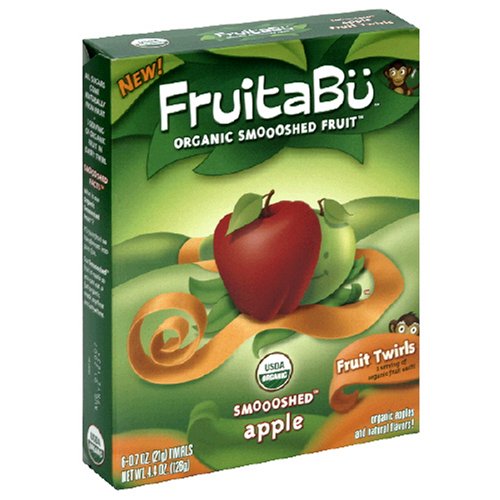 Fruitabu Apple Twirls, 6-Count 4.4 Ounce Box (Pack of 12) by FruitaBu