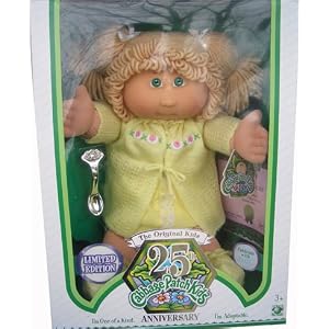 Cabbage Patch Kids 25th Anniversary Doll - Caucasian Girl with Champagne Blonde Hair by