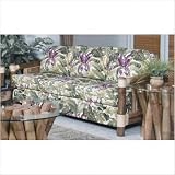 Aloha Upholstered Bamboo Sofa Bed Fabric: Resort Life Multi