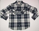 Urban Pipeline Navy Plaid Button Down Flannel Shirt