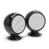 Coby CSP14BLK Personal Mini Stereo Speakers (Black)