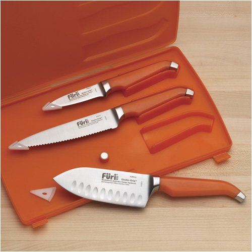 Furi Rachael Ray Share Our Strength Gusto-Grip Kitchen Trio Knife Set