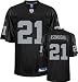 Nnamdi Asomugha Jersey: Reebok Black Replica #21 Oakland Raiders Jersey - Small
