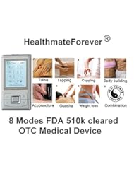 Health and Beauty: HealthmateForever Hands-Free Tens Electronic Pulse Massager Unit for Electrotherapy Pain Management, such powerful like the one in the chiropractors office - Light & Portable as small as pocket size. Includes Two Awesome Free Bonuses! Free Extra Tens Unit Electrode Pads - Free detailed illustrated therapeutic solution booklet- (100% Guarantee! Lifetime Warranty). Besides, it can be used for about 10-15 hours after it is recharged from USB or 110V-240V international travel AC charger Digital Acupuncture Physiotherapy Machine acupuncture weight loss sciatica nerve lower back ankle foot knee tennis elbow golf elbow shoulder arthritis pain relief Decrease in nighttime Restless Leg Syndrome occurrences and leg/foot pain. Limited Time Offer! - Healthmate International