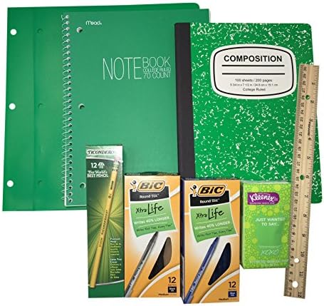 School Bundle College Ruled (Green)