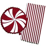 Holiday Peppermint Kitchen Towel and Oven Mitt Set