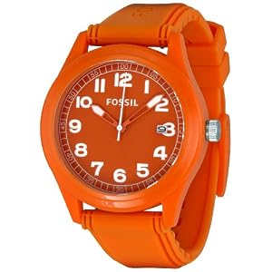 Fossil Men\’s JR1300 Sport Orange Dial Watch