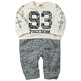 《H28年秋冬物》SHORH KID'S(ショーキッズ) やんちゃ系裏起毛切替ロンパス 70cm/オフ NO.SD-70864