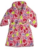 Sweet n Sassy - Toddler Girls Hearts Robe, Pink, Multi (Size 4T)