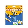 Bic Kids Tropicolors 2 Etui carton de 24 Crayons de couleur