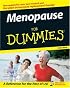 Menopause For Dummies (For Dummies (Health & Fitness))