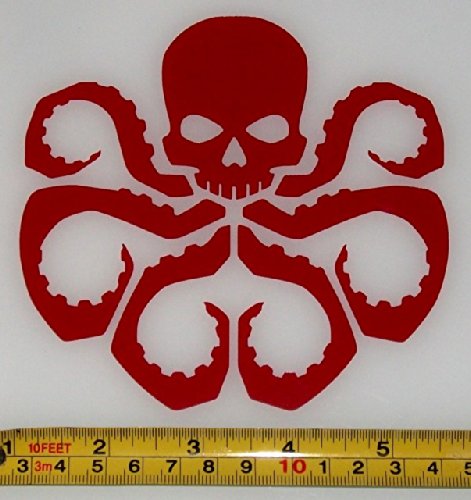Captain America Hydra HQ Dark Red Vinyl Decal! 4.5