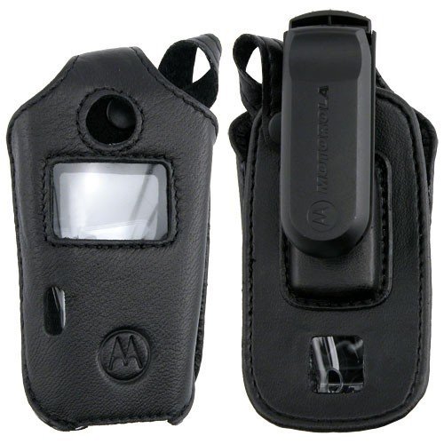 Motorola V710 E815 Black Leather Case [OEM] VL71001 from Eforcity