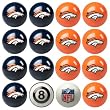 Denver Broncos NFL Home vs. Away Billiard Balls Full Set (16 Ball Set) by Imperial International