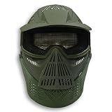 Airsoft Safety Face Mask MESH OD GREEN Pforce 2604M
