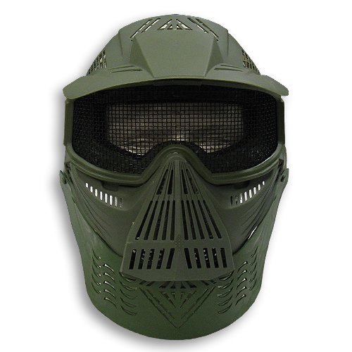 Airsoft Safety Face Mask MESH OD GREEN Pforce 
