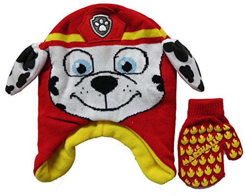 Nickelodeon Paw Patrol Marshell Boys Hat and Mittens Set - Size Toddler [4013]