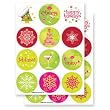 Let It Snow Wine Glass Stickems - 24 Reusable Stickems