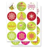 Let It Snow Wine Glass Stick’ems – 24 Reusable Stickems – Use like Wine Glass Charms thumbnail