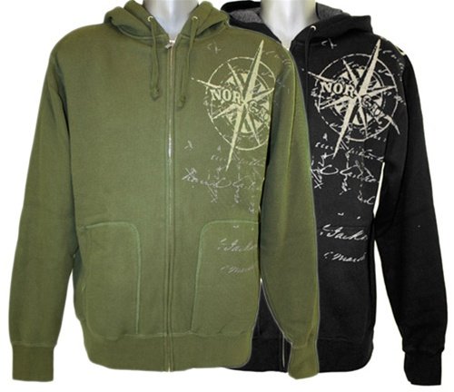Nor Cal Zip Up Thermal Hoodie MARITIME - X-Large - Army