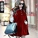 Vangood Women's Wool Tweed Coat Cape Overcoat