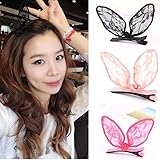 BIANHUAN ヘアピン ヘアアクセサリー 8個セット 髪留め 髪止め 女性 レディース 子供 かわいい　フラワー　翼 うさぎ耳