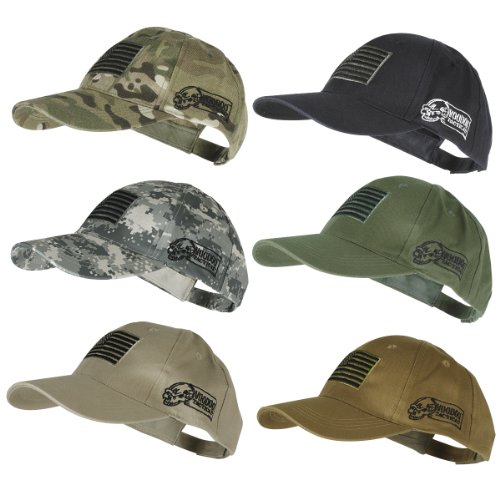 Voodoo Tactical 20-9353 Contractor Baseball Cap w/ Sewn on Flag