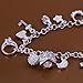MosBug New Useful Cute Nice Personality Women Silvering Fashion Jewelry Charm 13 Pendants Bracelet