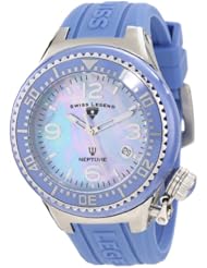 Swiss Legend Womens 11844-BLBLSA Neptune Blue Mother-Of-Pearl Dial Watch