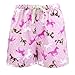 Leisureland Women's Cotton Flannel Pajama Sleepwear Lounge Boxer Shorts Horse Print