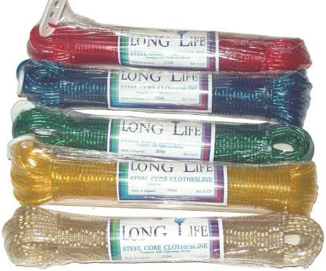 15M Strong Long Life Steel Core Clothes Washing Line