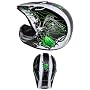 MotoCross Helmet TX-10 THH Skull Design Green
