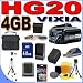 Canon Vixia HG20 60GB Hard Drive HD Camcorder 12x Optical Zoom Plus 4GB SDHC Memory Card - Extra Rechargeable Battery - 3pc. Filter Kit - Quick External Charger - Full Size Tripod - HG-20 3085B001 BigVALUEInc Accessory Saver Bundle + MORE