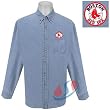 Boston Red Sox MLB "Denim" Long Sleeve Button-Down Shirt (Blue)