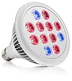 LED電球 口金E27 12W 植物育成用ライト　水耕栽培ランプ　室内栽培　3つの波長 630nm:660nm:460nm 　LED使用　防水IP55 ビーム 角度30°プラントライト スポットライト