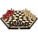 Wooden Three Player Chess - 18.5"