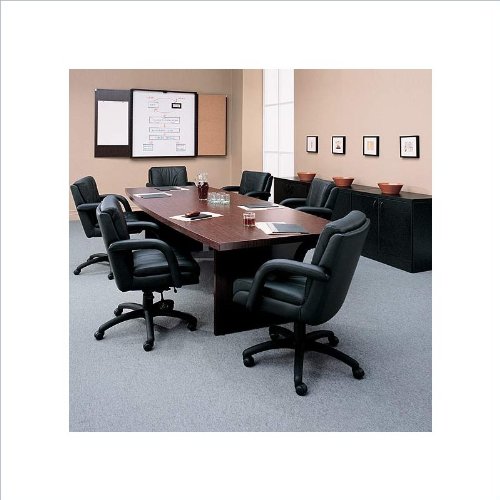 Constellation Java Global Total Office Boat Shaped 8' Conference Table with Slab Base