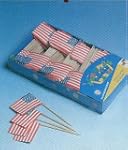 Flaggen-Picker: USA, 80 mm, 200er-Pack