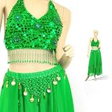 (Price/set)Bellyqueenand#8482 Chiffon Belly Dance Costume