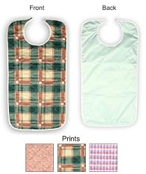 Adult Bib - Quilted Bib with Vinyl Barrier